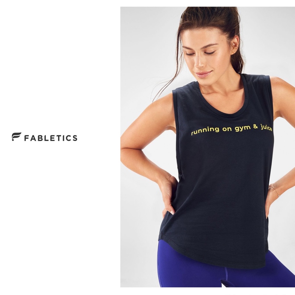 Fabletics Janis muscle tank - Running on Gym &  juice